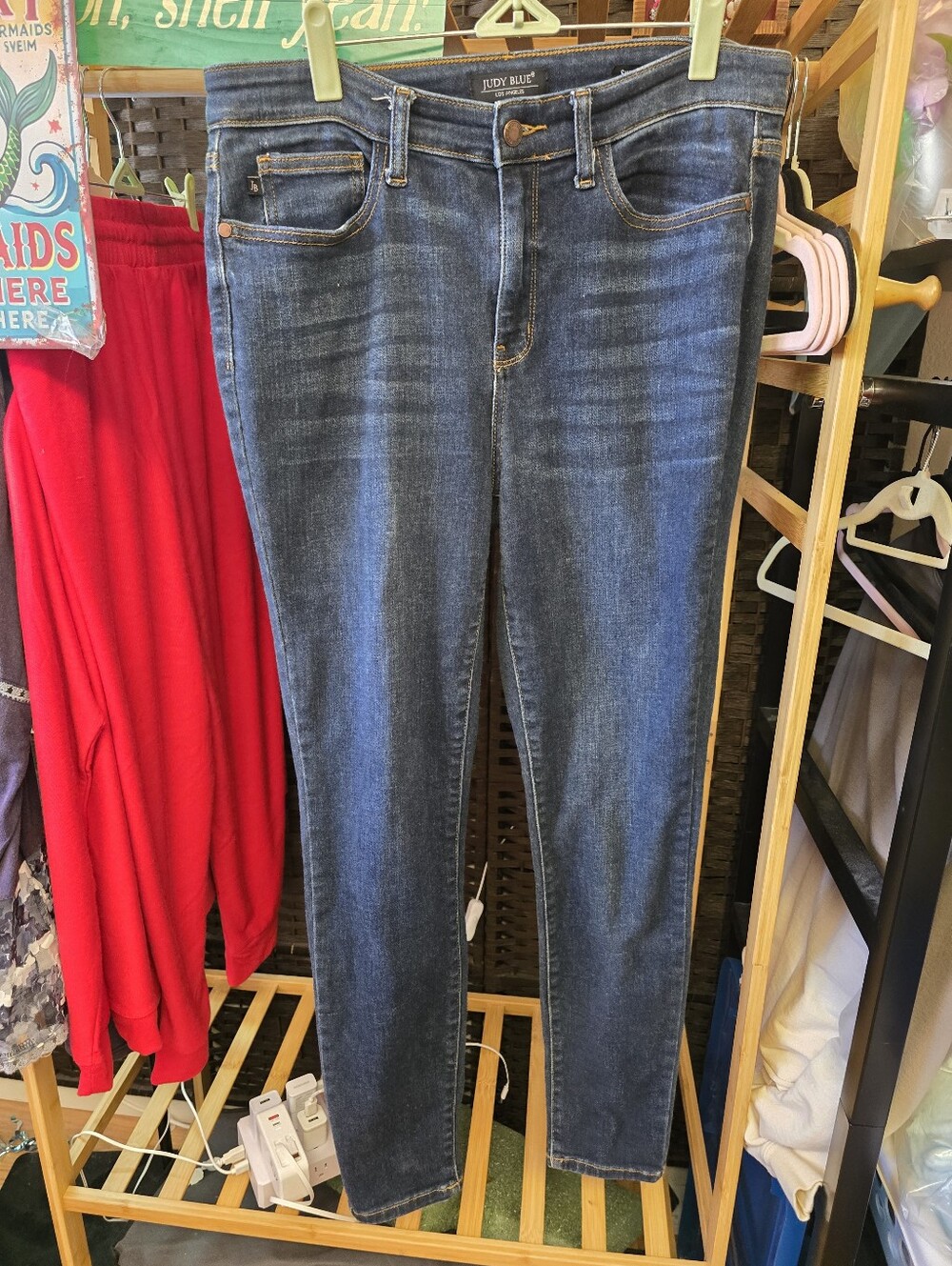#0691 11/30 JUDY BLUE Skinny Fit 17-18.5"Wst  11"Rise 29"Insm 5 Pockts Dark Wash